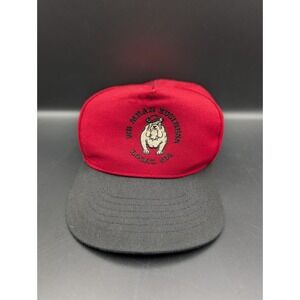 Vintage Teamsters Local 614 Strapback Hat USA We Mean Business Bulldog